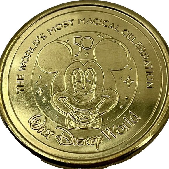 NEW JIMINY CRICKET Disney World 50th Anniversary Commemorative Medallion Coin - Picture 4 of 4